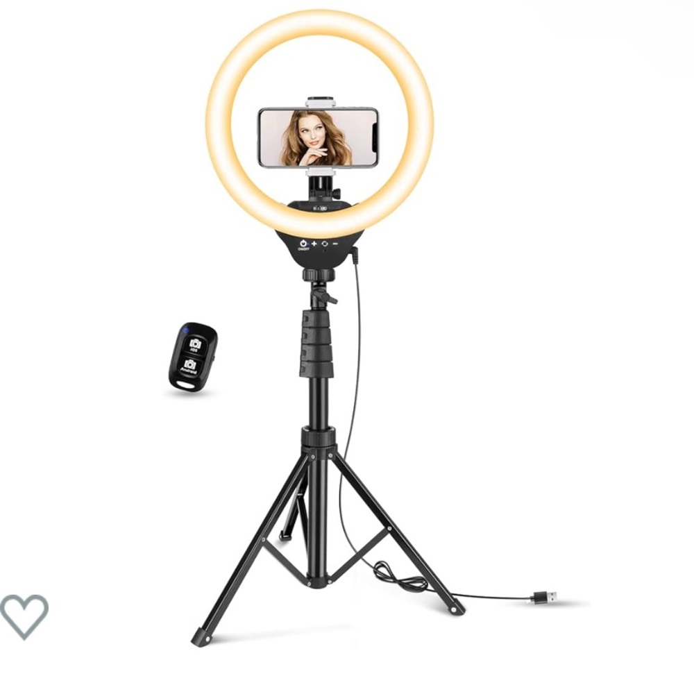 New in box 12” Ring light set with 62” tripod stand